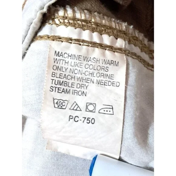 Timberland Mens Organic Cotton Cargo Pants 36x30 Brown Durable Relaxed Fit - Picture 3 of 12